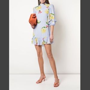 Cynthia Rowley Tayla Ruffle Floral Short Sleeve Mini Dress Size 0, New with Tags